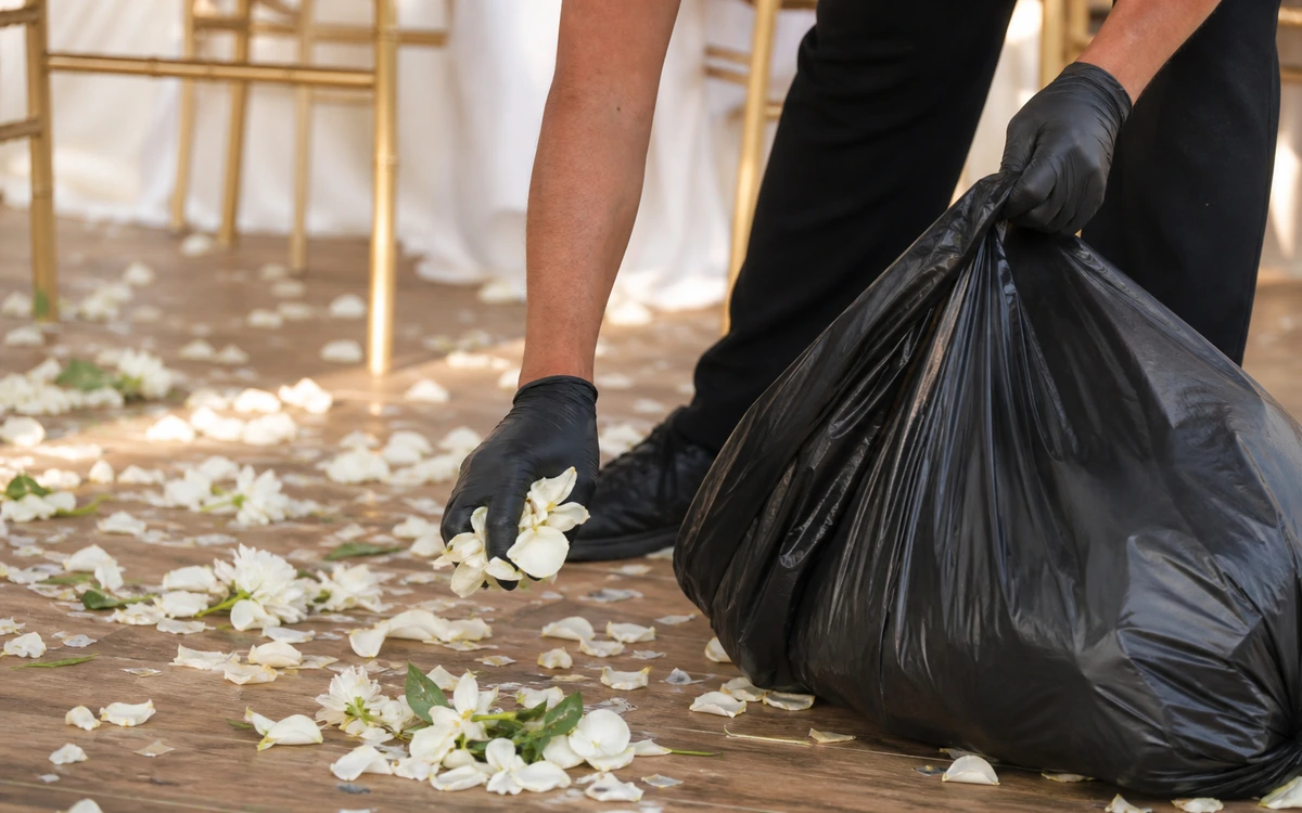 Wedding cleanup contractor